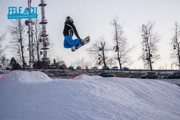 Moș Crăciun a adus pentru Clujeni, un Snowpark la Feleac