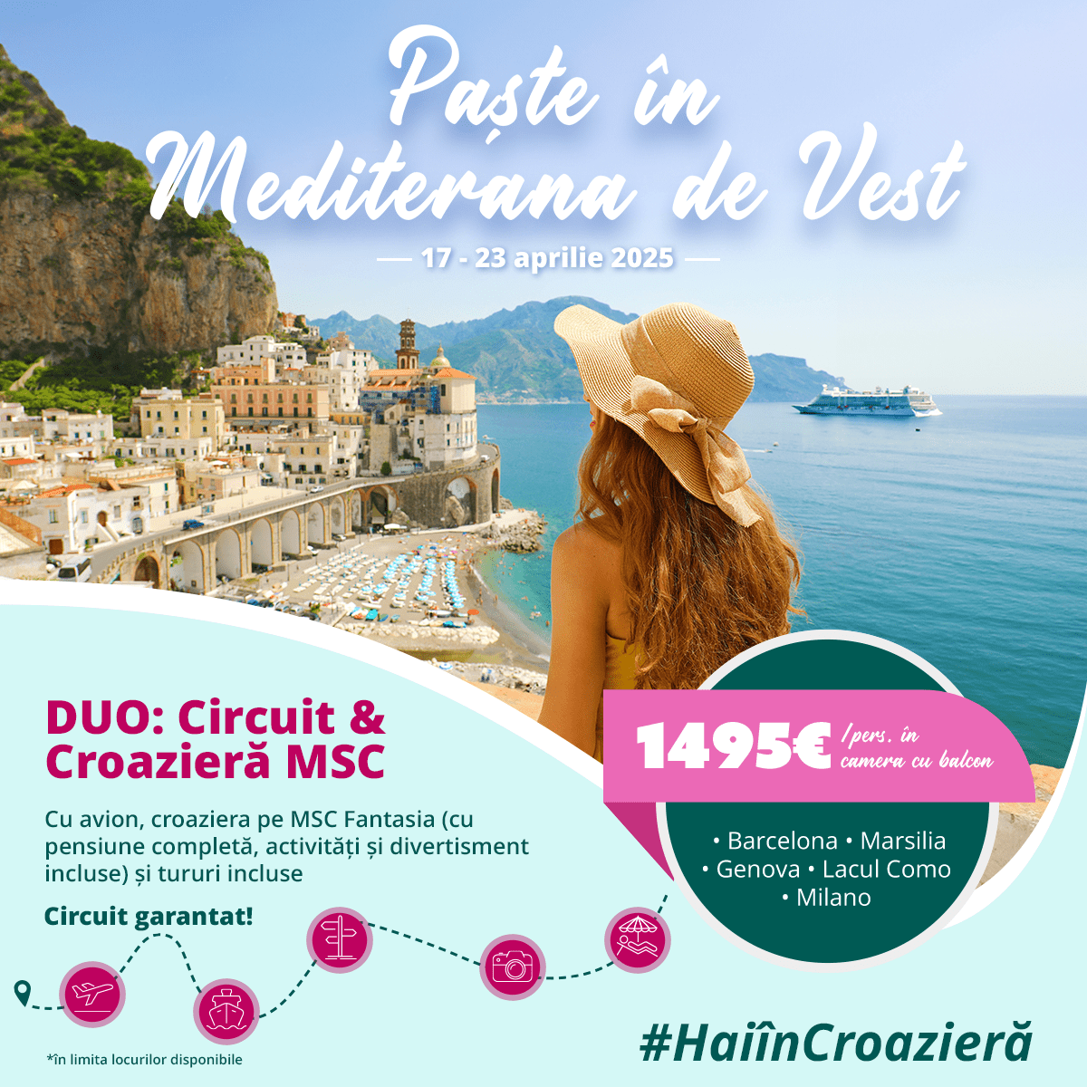 Paște în Mediterana de Vest cu MSC Fantasia